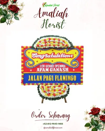 Bunga Papan Congratulation di Pabangbon